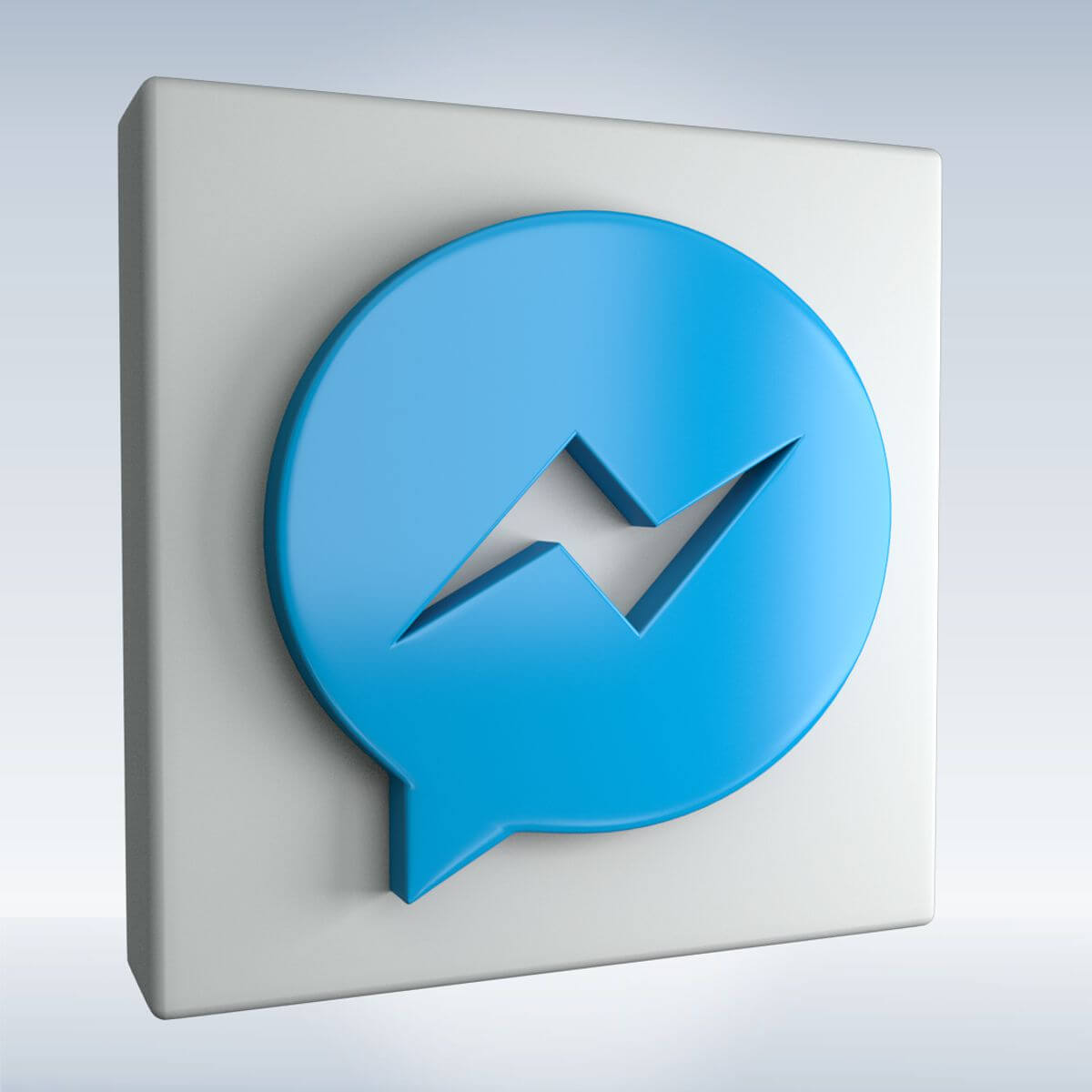 1200x1200 Messenger Logo Icon Model
