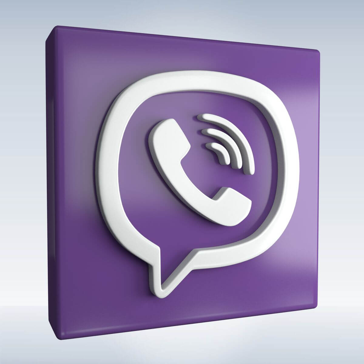 1200x1200 Viber Logo Icon Model