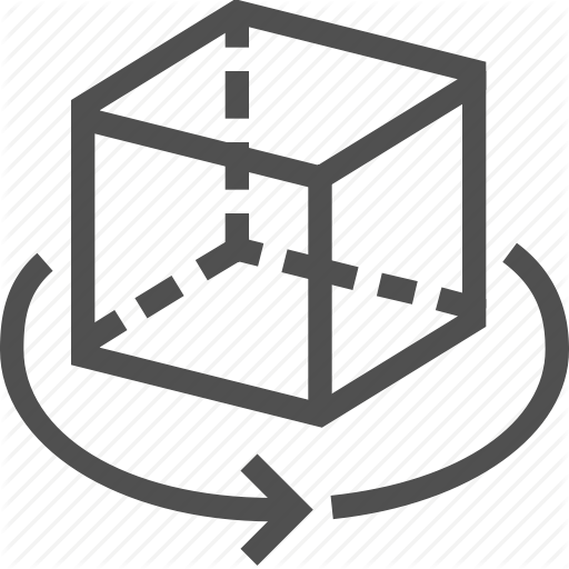 512x512 Arrow, Cube, Object, Rotation, Side, View Icon