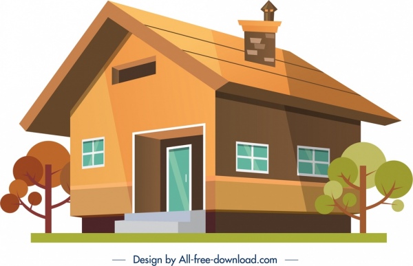 600x387 House Building Icon Colored Sketch Free Vector In Adobe