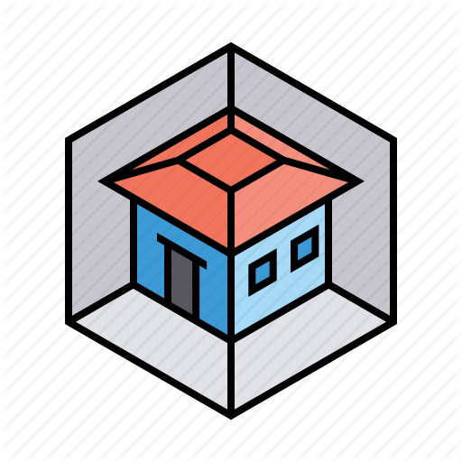 512x512 Abstract, Dimension, House, Model, View Icon
