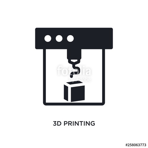 500x500 Printing Isolated Icon Simple Element Illustration