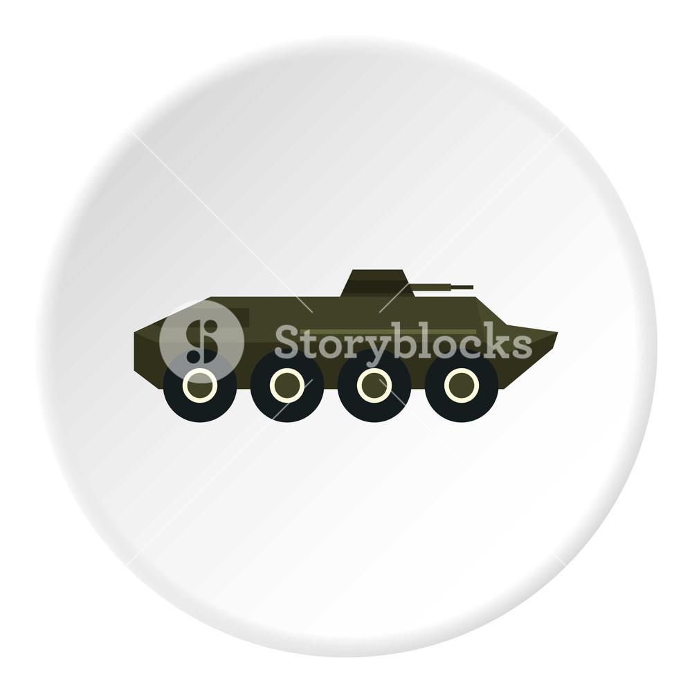 1000x1000 Armored Troop Carrier Icon Flat Illustration Of Troop Carrier