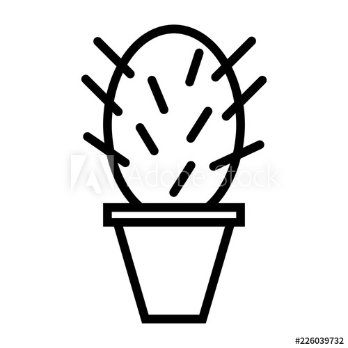 Sactus Thin Line Icon Simple Minimal Pictogram 500x500 Sactus Thin Line Icon Simple Minimal Pictogram