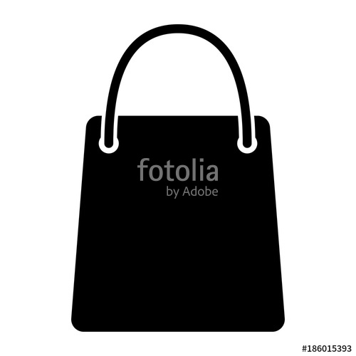Shopping Bag Pixel Perfect Vector Silhouette Icon Simple 500x500 Shopping Bag Pixel Perfect Vector Silhouette Icon Simple