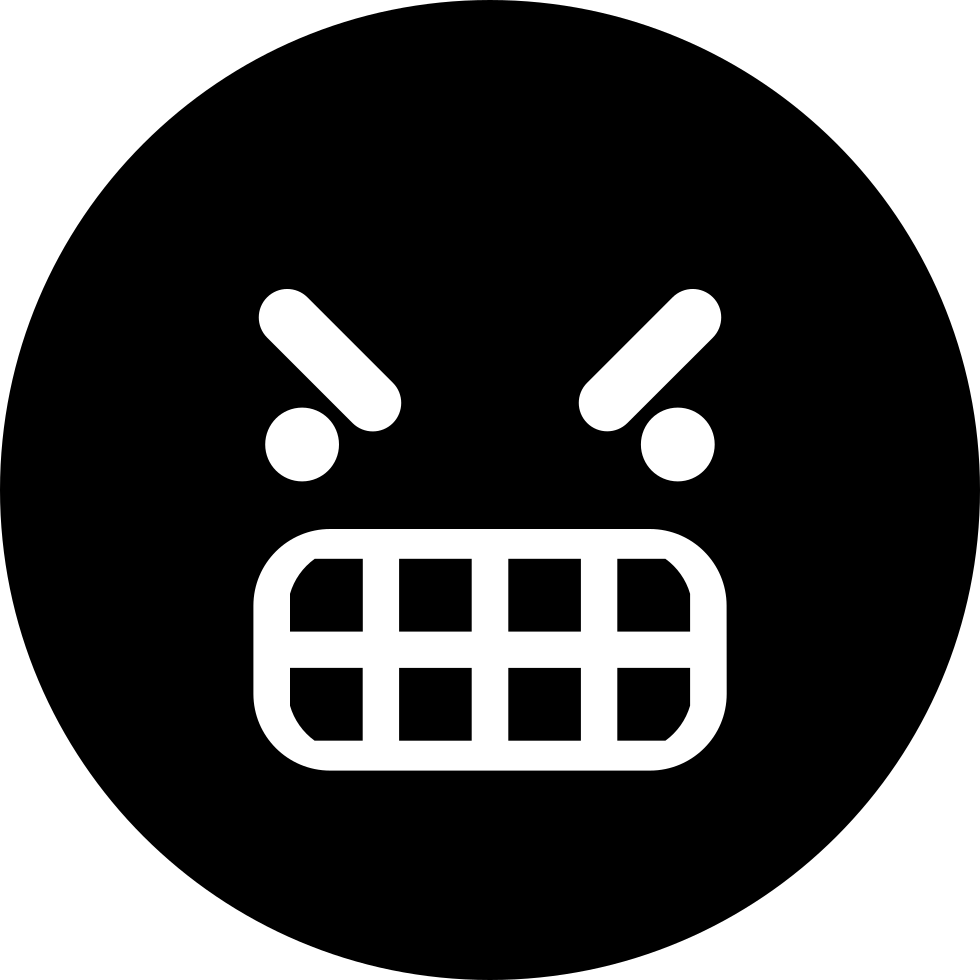 980x980 Furious Emoticon Square Face Png Icon Free Download