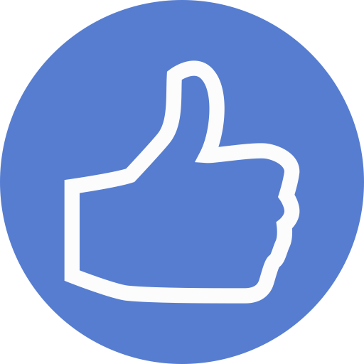 512x512 Election Thumbs Up Outline Icon Circle Blue Election Iconset