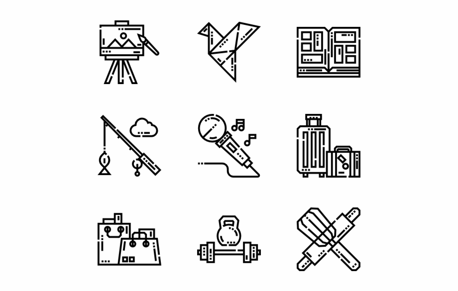 920x585 Hobby Icon Packs