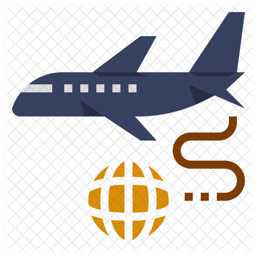 512x512 International Flight Icon Of Flat Style