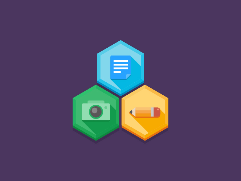 800x600 One Year Of Design Hexagon Icon Day