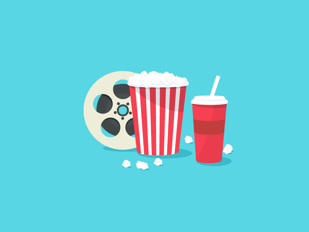 1024x768 Icon A Day Popcorn And Movies Buy Artwork