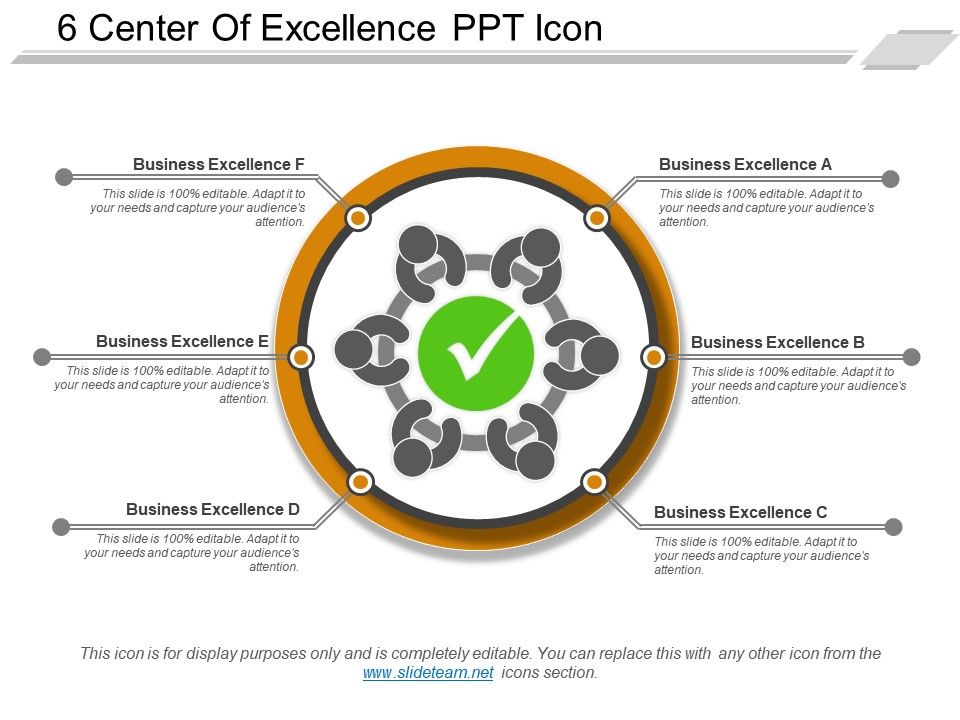 960x720 Center Of Excellence Ppt Icon Graphics Presentation