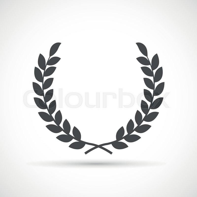 800x800 Laurel Wreath Icon Antiquity Award Stock Vector Colourbox