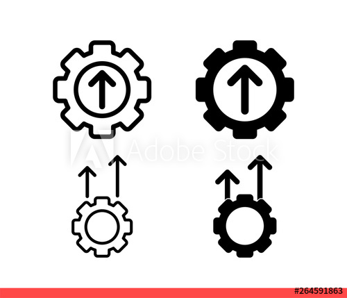 500x429 Operational Excellence Vector Icon, Achieve Symbol Simple, Flat