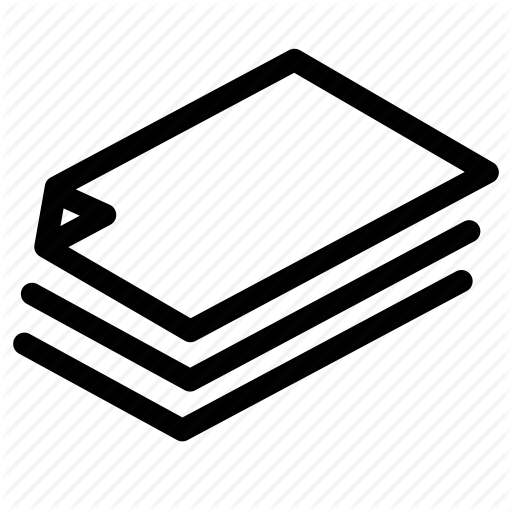 512x512 Paper, Broadsheet, Paper, Poster, Print, Ream Icon