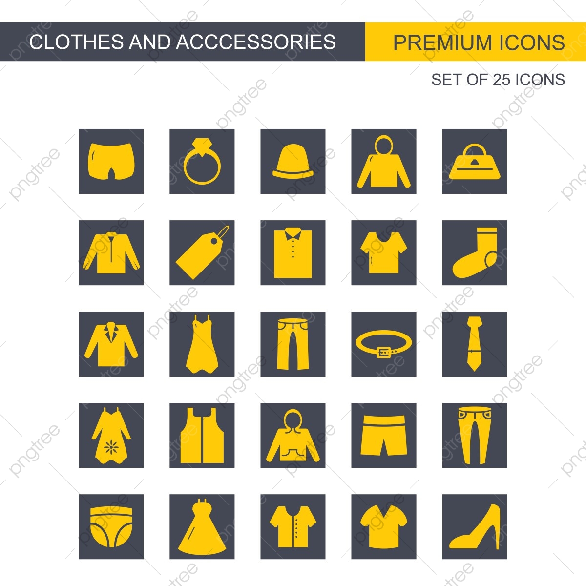 1200x1200 Cloths And Accessories Icons Set, Icon, Set, Fashion Png