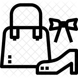 256x256 Woman Accessories Icon Of Line Style