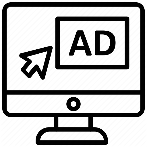 512x512 Ads, Advertisement, Digital Ad, Digital Advertisement Icon