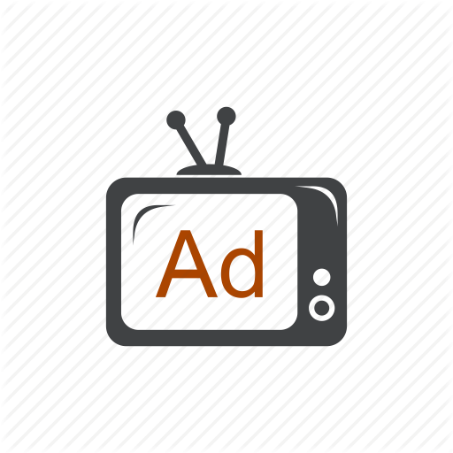 512x512 Ad, Advertisement, Advertising, Commercial, Promotion, Tele, Tv Icon