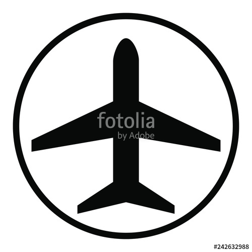 500x500 Plane,icon,aircraft,vector,icon,airplane, Plane, Travel, Flight