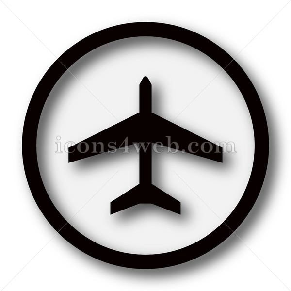600x600 Plane Simple Icon Plane Simple Button