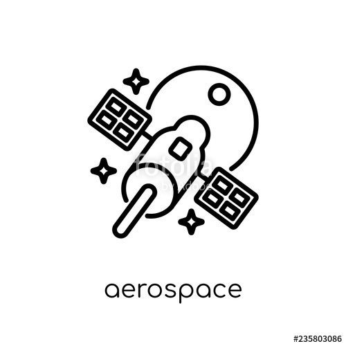 500x500 Aerospace Icon From Astronomy Collection Stock Image And Royalty