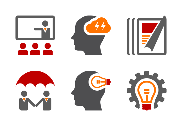 588x406 Business And Advertising Agency Icon Set Icons