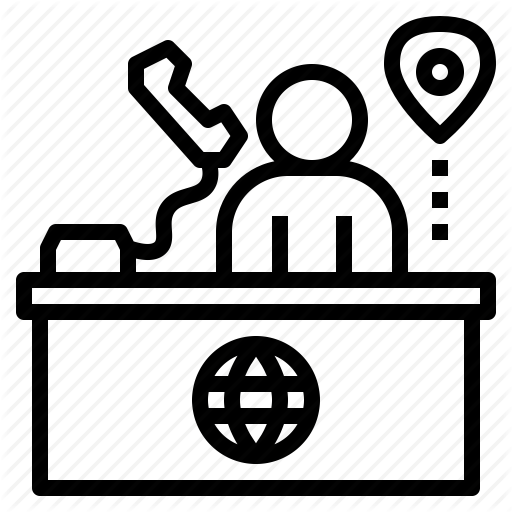 512x512 Agency, Desk, Front, Information, Travel Icon
