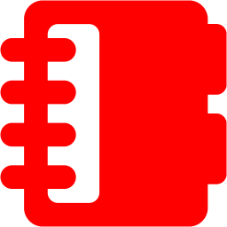 256x256 Red Agenda Icon