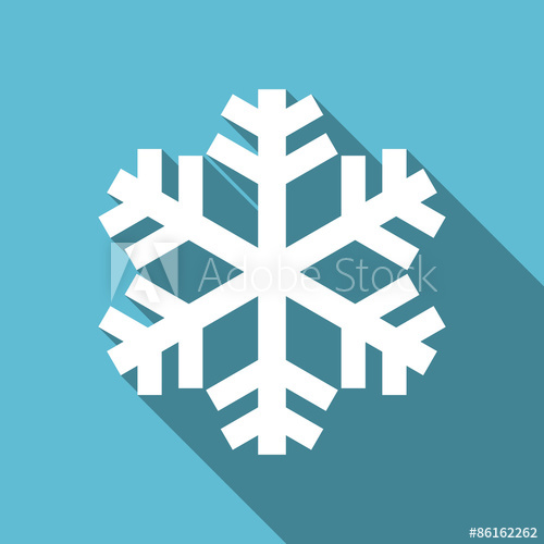 500x500 Snow Flat Icon Air Conditioning Sign