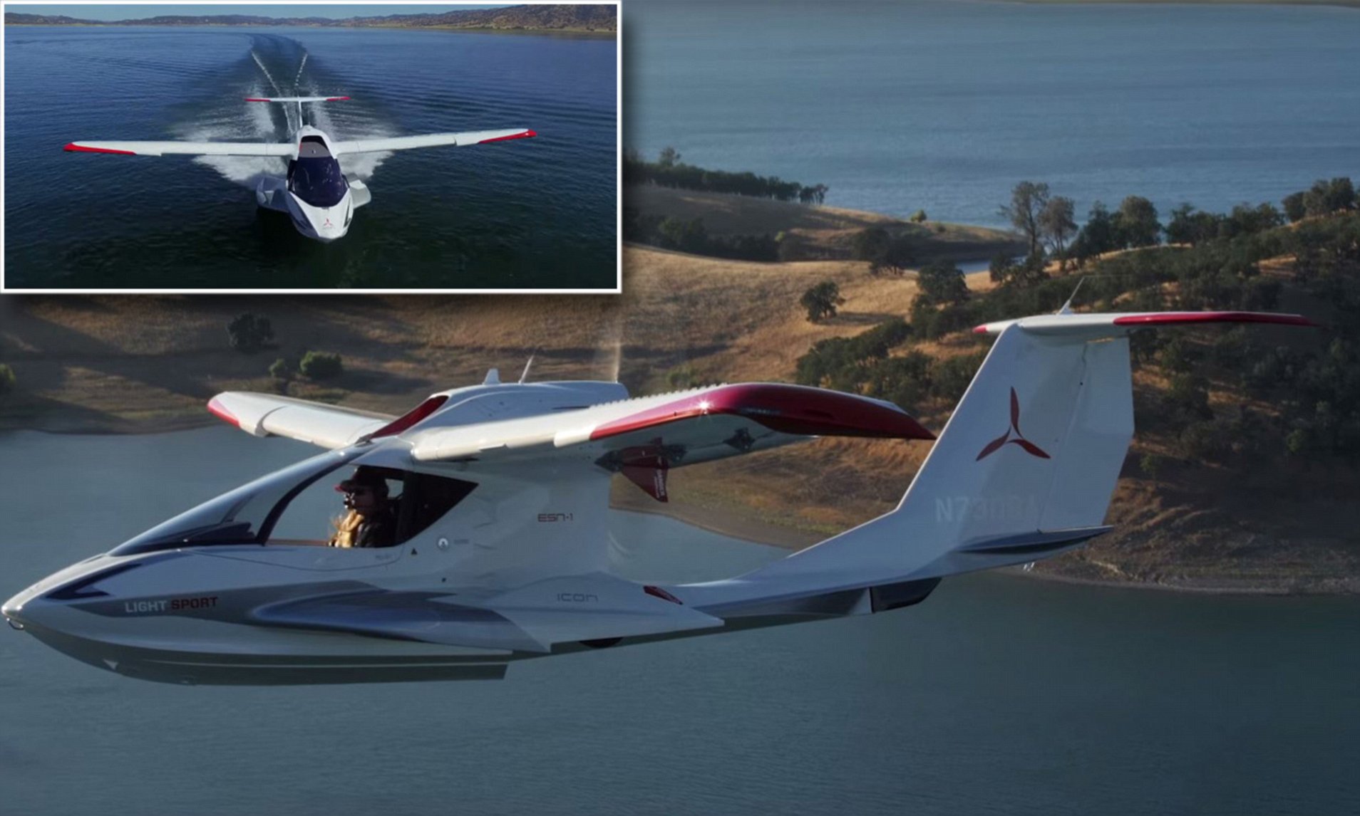 1908x1146 Tesla Like Icon Seaplane Reaches And Can Be Flown