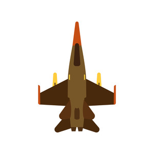 300x300 Attack Aircraft Top View Green Vector Icon Aviation Flight