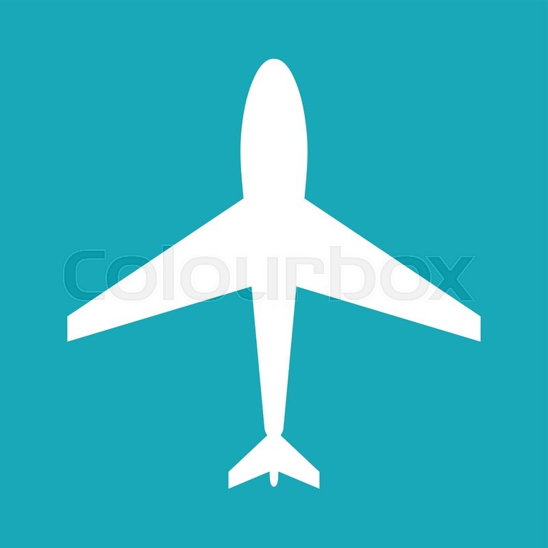 800x800 White Aircraft Web Icon Aircraft Stock Vector Colourbox