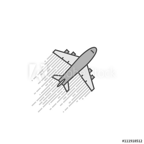 500x500 Cool Vector Icon Aircraft Symbol Travel And Journey