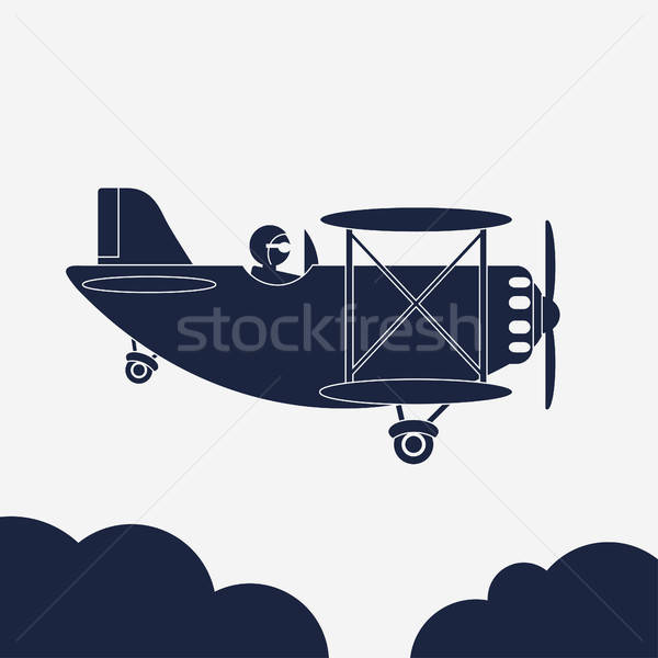 600x600 Airlane Illustration, Airplane Icon, Aircraft In The Sky Vector
