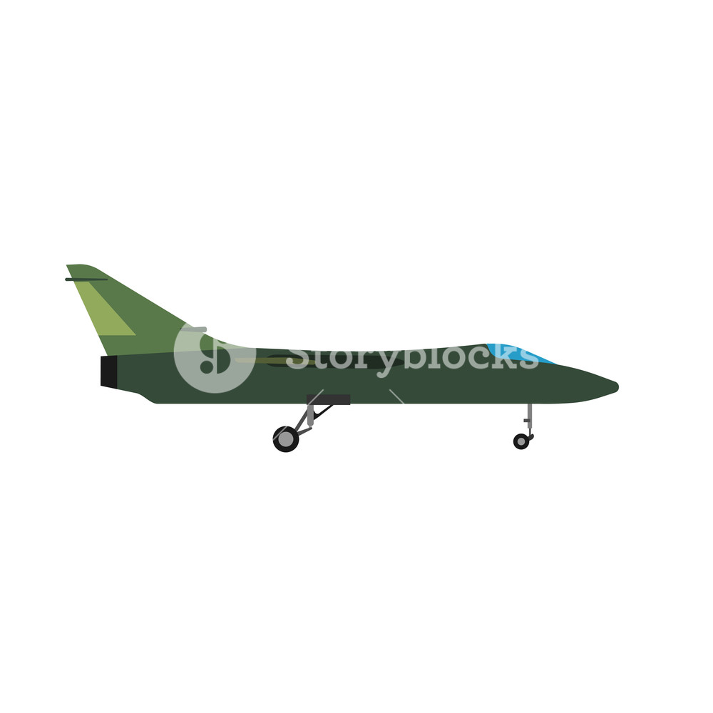 1000x1000 Military Aircraft Side View Vector Icon Aviation Fighter Jet War