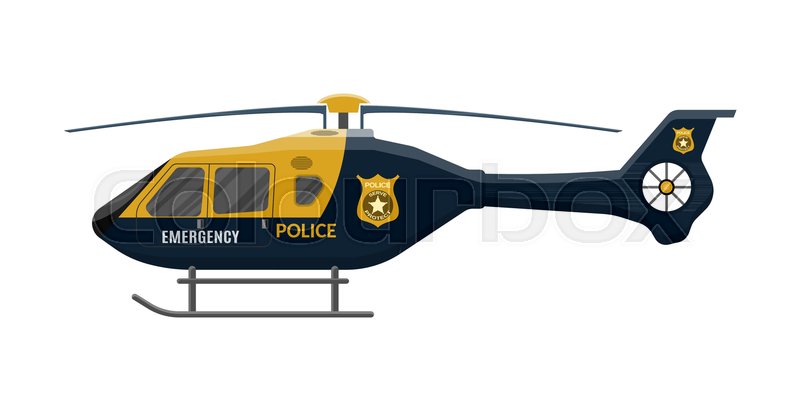800x410 Police Helicopter Icon Aircraft Stock Vector Colourbox