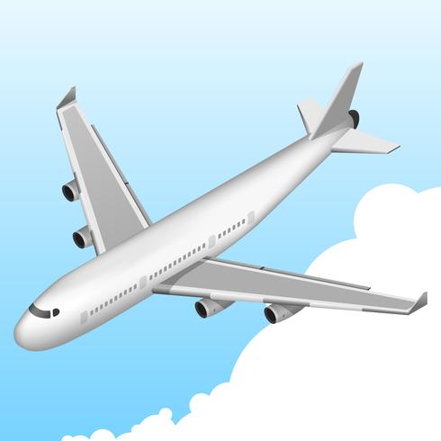 490x490 Airplane Isometric Icon Vector