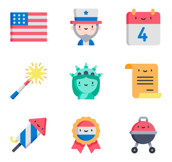 600x564 America Icons