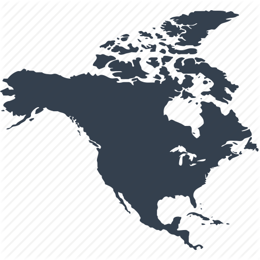 512x512 America, Continent, Geography, Location, Map, North, World Icon