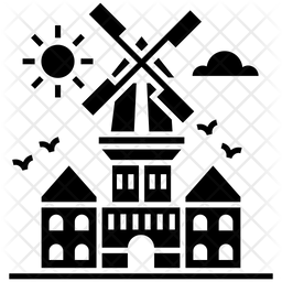 256x256 Amsterdam Icon Of Glyph Style