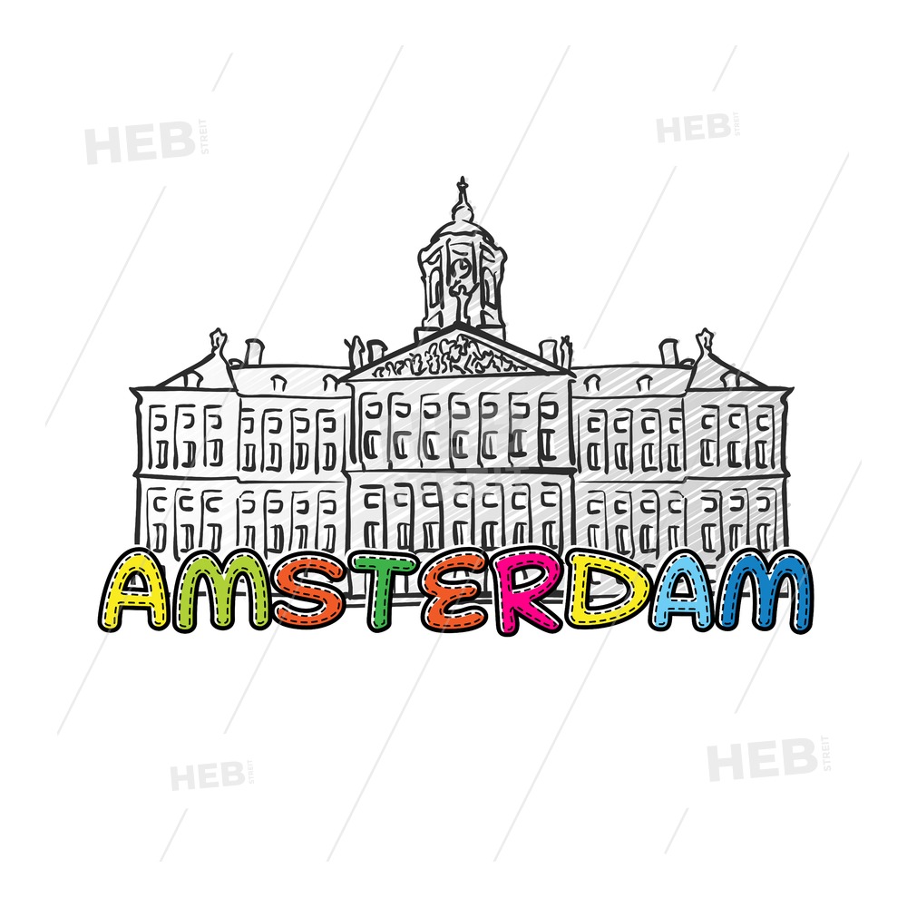 1000x1000 Amsterdam Beautiful Sketched Icon Hebstreits Sketches