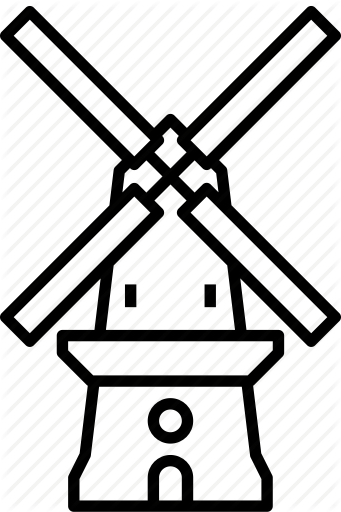 341x512 Amsterdam, De Gooyer, Landmark, Netherlands, Windmill Icon