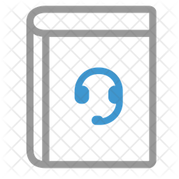 256x256 Customer Service Book Icon Of Colored Outline Style