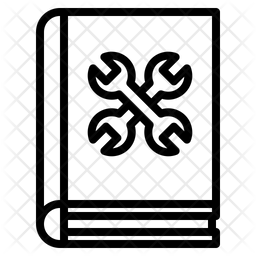 256x256 Manual Service Book Icon Of Line Style