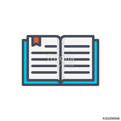 500x500 Support Service Colored Icon Opened Book Stock Image And Royalty