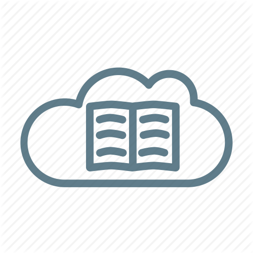 512x512 Book, Cloud, Cloud Service, Cloud Storage, Library Cloud, Online