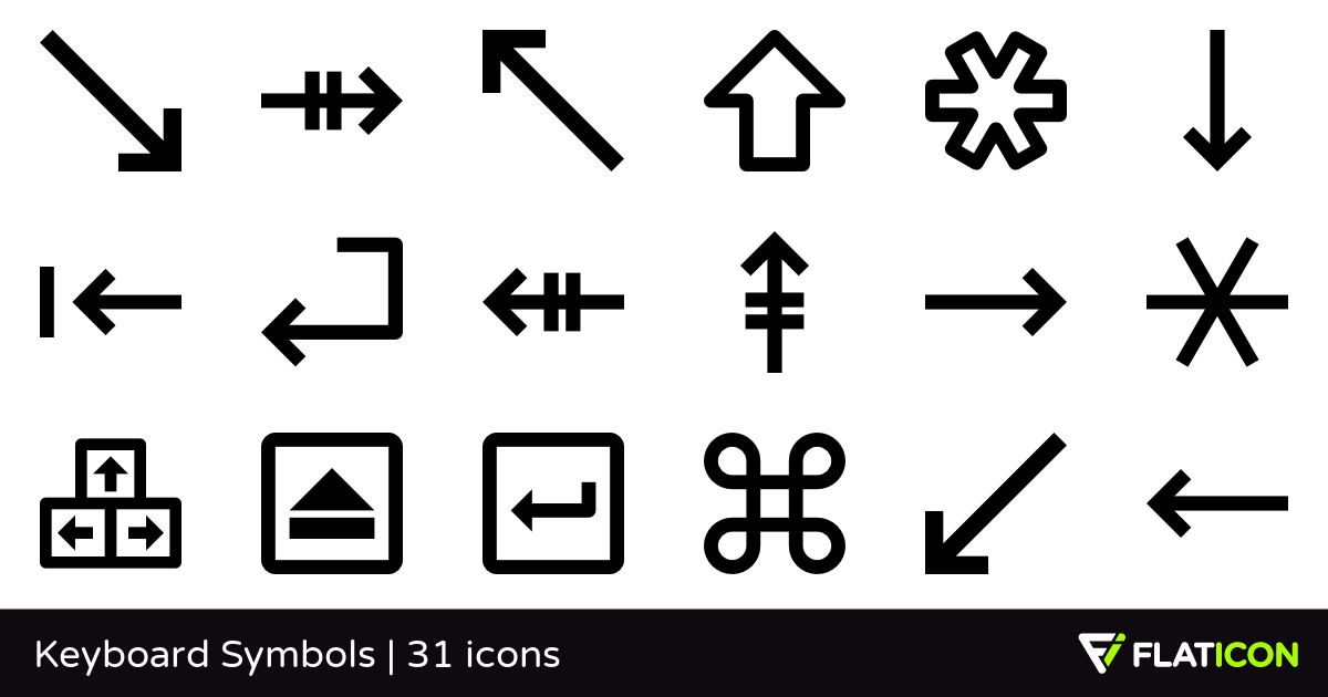 1200x630 Keyboard Symbols Premium Icons