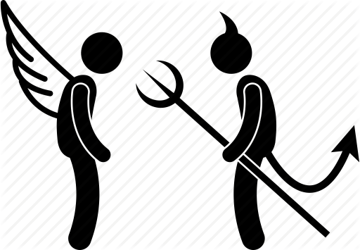 512x355 Angel, Antagonist, Devil, Foe, Opponent, Spirit, Talking Icon