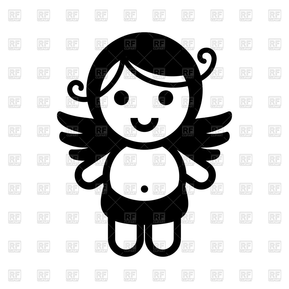 1200x1200 Baby Angel Icon Vector Image Of Signs, Symbols, Maps